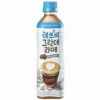 롯데칠성음료 <b>레쓰비</b> 그란데 라떼 500ml