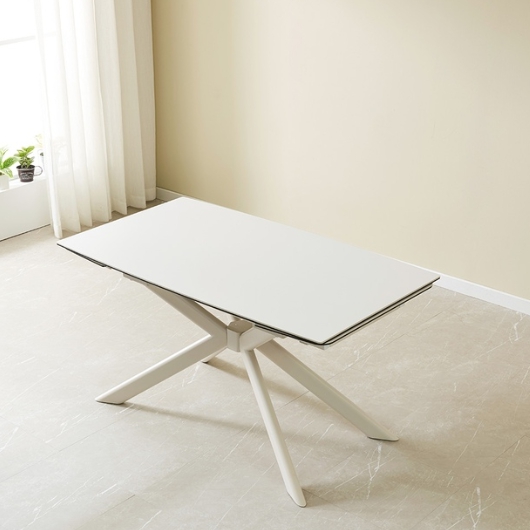 스코나 나한트 반자동 확장형 포세린 세라믹 식탁 2000 (1번의자6개)_이미지