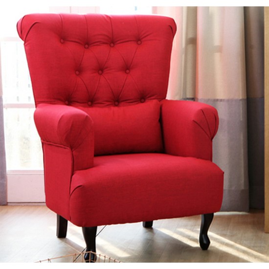  로코코 크라운 윙체어 소파 1인용 [스툴별도]