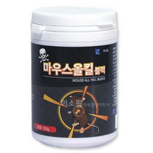 케이팜 마우스올킬 블럭 100g (20개)