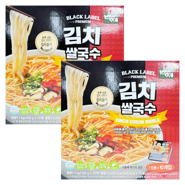 백제 김치 쌀국수 100g (20개)_이미지