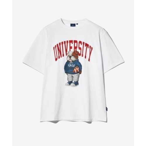 예일 YALE 댄 반팔티셔츠 화이트레드 YFM1SS302SWH 664587