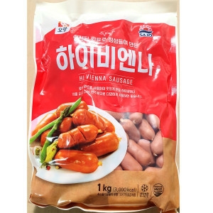 [불명] 대용량 비엔나 소시지 3kg 업소용 벌크 반찬 소세지_이미지