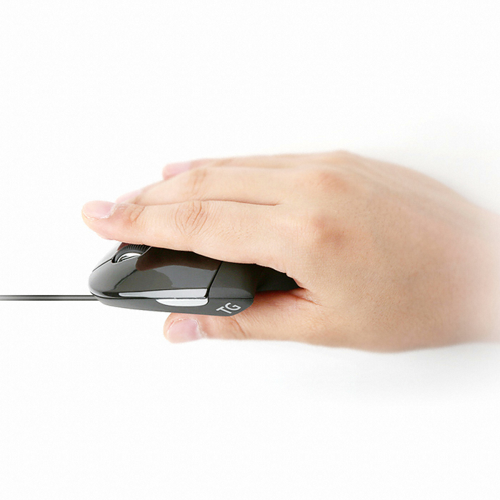 TG삼보 TG-TM137U HEALING 인체공학 버티컬 유선마우스 (블랙)_이미지