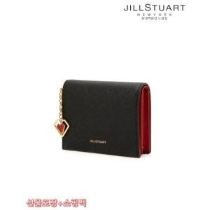  질스튜어트 뉴욕 JAWA3F774.BK_블랙 사피아노 가죽 참장식 여성 반지갑