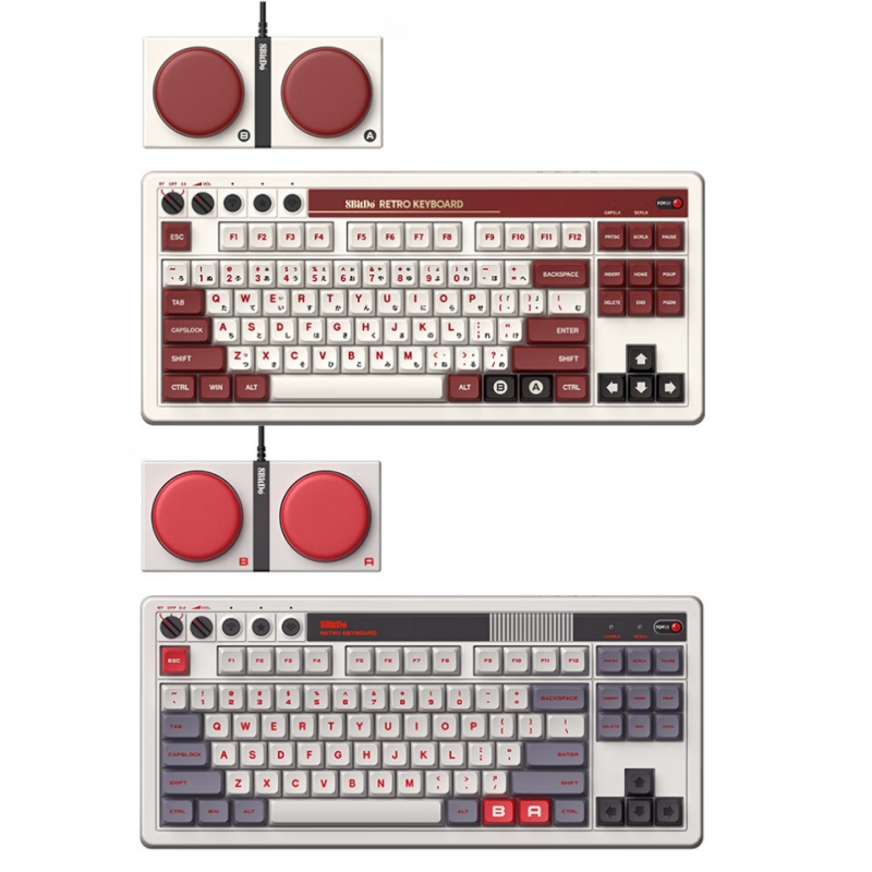 8bitdo Retro 유무선 기계식 해외구매 (레드)