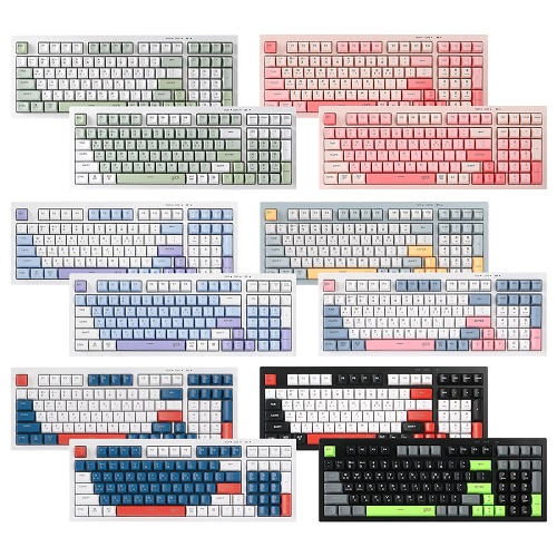 지클릭커 OFFICEPRO WK50 사일런스 M RGB 무소음 방수 무선 블루투스 98 (Sky City ,RC1)_이미지