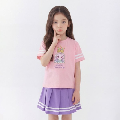 캐치티니핑 다이아나핑 반팔 티셔츠 플리츠 테니스 스커트세트