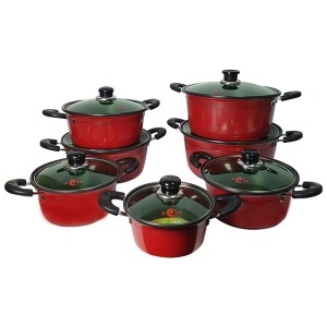 선학 레드블랙 양수냄비 경질냄비 넘침방지 30cm