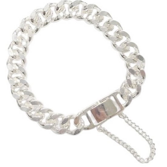 황보석 15돈형 남자 은팔찌 56.25g_이미지