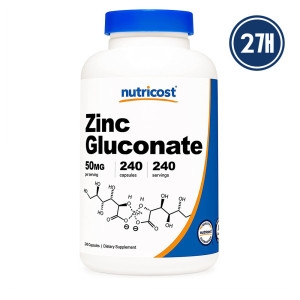 뉴트리코스트 글루콘산아연 50mg 240캡슐 (2개)