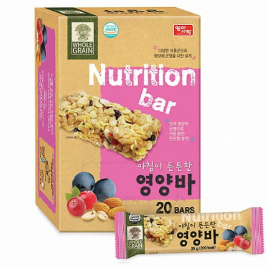 엄마사랑 아침이 든든한 영양바 20개입 500g (1개)