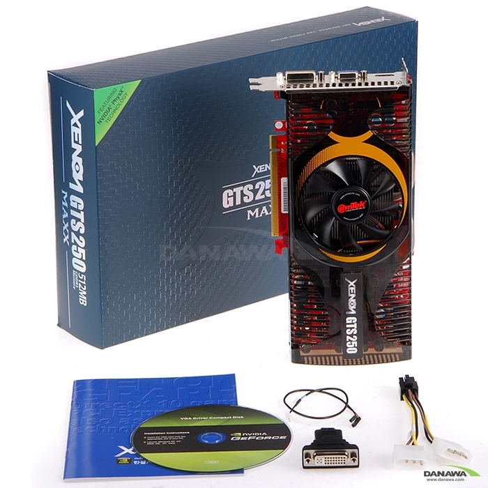 이엠텍 XENON 지포스 GTS250 MAXX HDMI 512MB_이미지