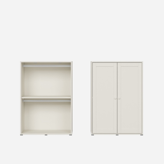 한샘 샘키즈 보나 일반 옷장+높은상부장 세트 2600_이미지