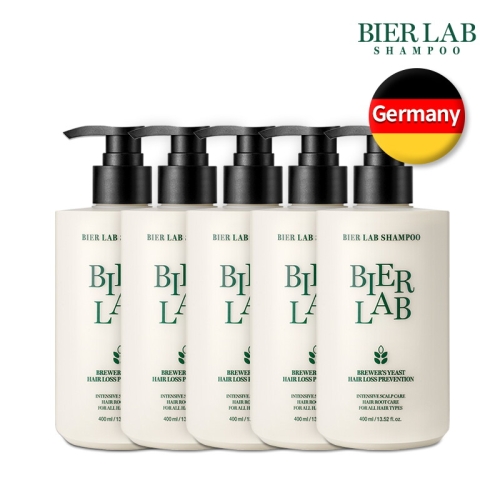 비어랩 독일 맥주효모 탈모샴푸 400ml (5개)_이미지
