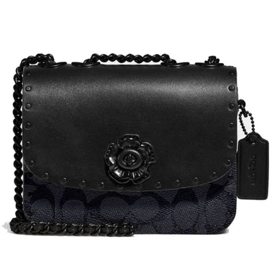 코치 매디슨 숄더백 시그니처 캔버스 C2462 MWQV8