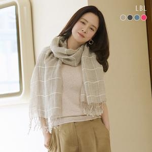  LBL 25SS 퓨어프렌치린넨100 빅숄 스카프