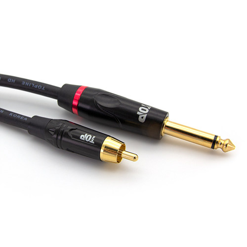 탑라인에이치디 HDTOP RCA to 5.5mm 모노 MM 케이블 (3m, HT-TP623)_이미지