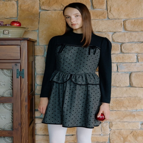 도트 프릴 미니원피스 S254T652