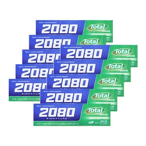 애경 2080 시그니처 토탈그린 후레쉬민트 치약 125g (10개)