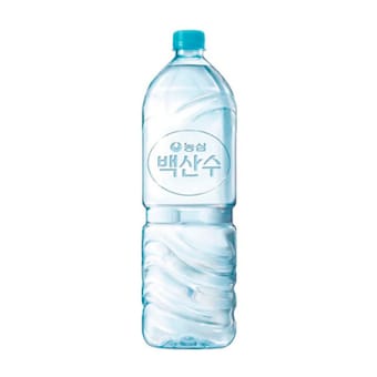 농심 백산수 무라벨 2L