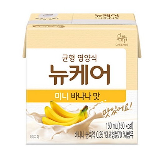 대상웰라이프 뉴케어 미니 바나나맛 150ml (72개)