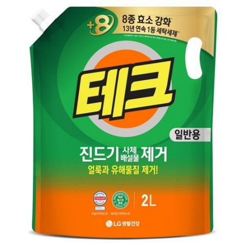 테크 알레르기 원인물질 제거 드럼용 리필 2L (4개)_이미지