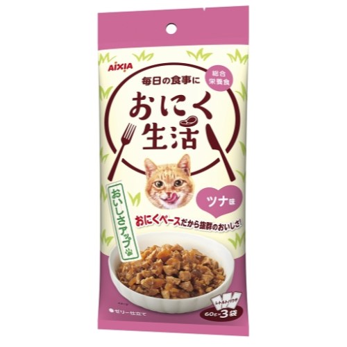 아이시아 고기생활 참치맛 파우치 ON-3 180g (60g x 3p) (6개)