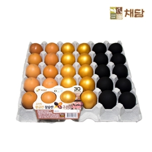 무항생제 혼합란 30구 (구운란 15구+참숯란 15구)