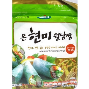 BICHCHIFOOD 베트남 몬 현미 강황 월남쌈 라이스페이퍼 200g_이미지