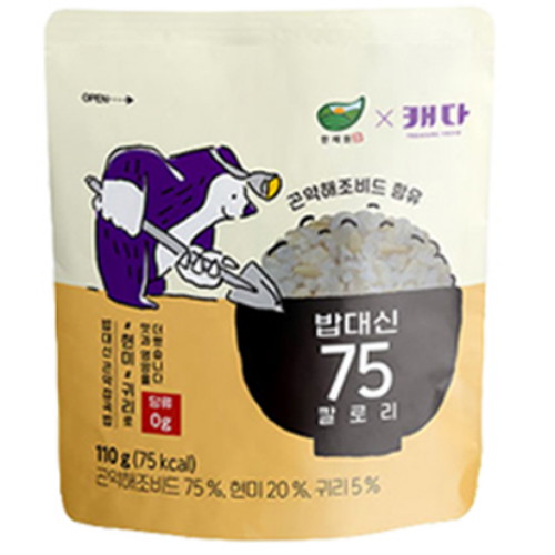 한국에스비식품 캐다 밥대신 75칼로리 곤약 잡곡밥 110g (30개)_이미지