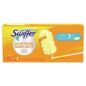 스위퍼 360 Dusters 확장 가능한 핸들 스타터 키트 먼지떨이 리필 3개