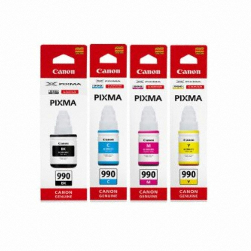 Canon 벌크 GI-990BK, GI-990C, GI-990M, GI-990Y 4색 세트이미지입니다. 누르면 해당 게시물로 새창이동합니다.
