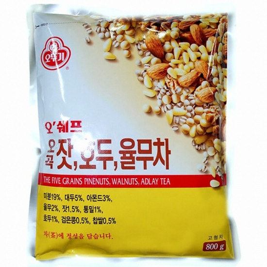 오뚜기 오쉐프 오곡 잣 호두 율무차 800g (1개)