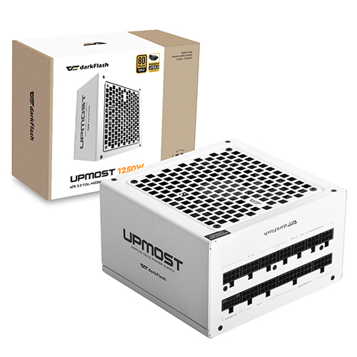 darkFlash UPMOST 1250W 80PLUS골드 풀모듈러 ATX3.0 화이트_이미지