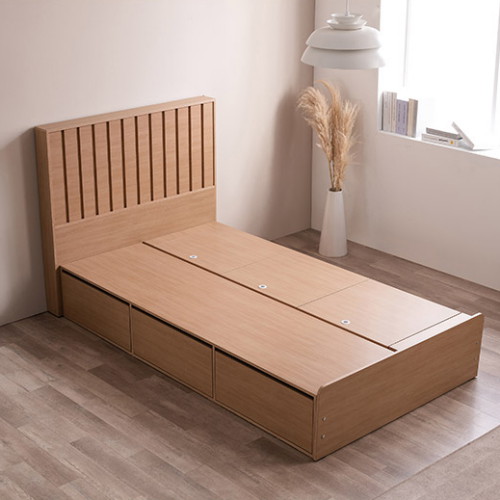 삼익가구 크로네 프리미엄 빅수납 호텔 LED침대 SS+협탁 (SB7존독립)_이미지