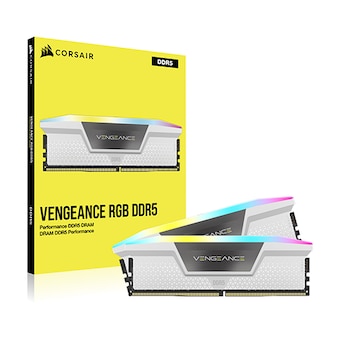 CORSAIR <b>DDR5</b>-6000 CL30 VENGEANCE RGB DP WHITE 패키지