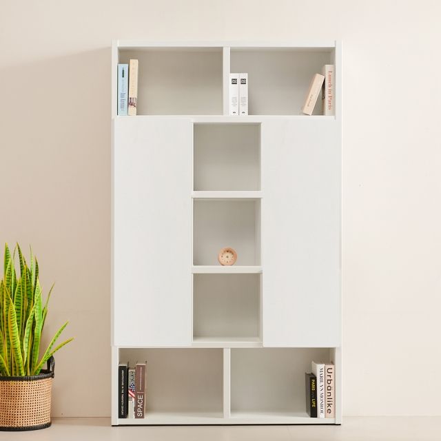 힘찬리빙 베이 5단 도어 책장 (120cm)_이미지