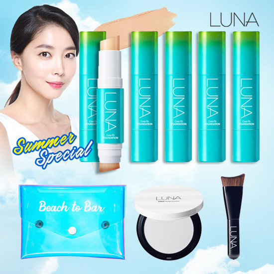 애경 루나 썸머 코어핏 스틱 파운데이션 6종 세트