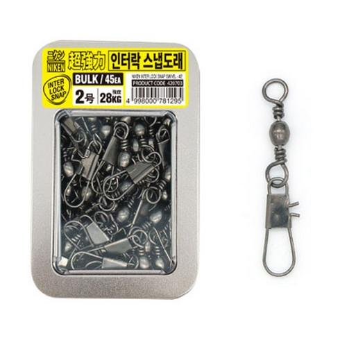 니켄 초강력 인터락 스냅 도래 벌크형_이미지