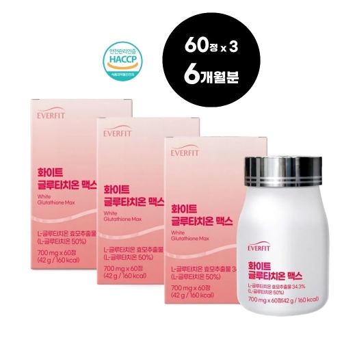 내츄럴플러스 에버핏 화이트 글루타치온 맥스 60정 (3개)_이미지
