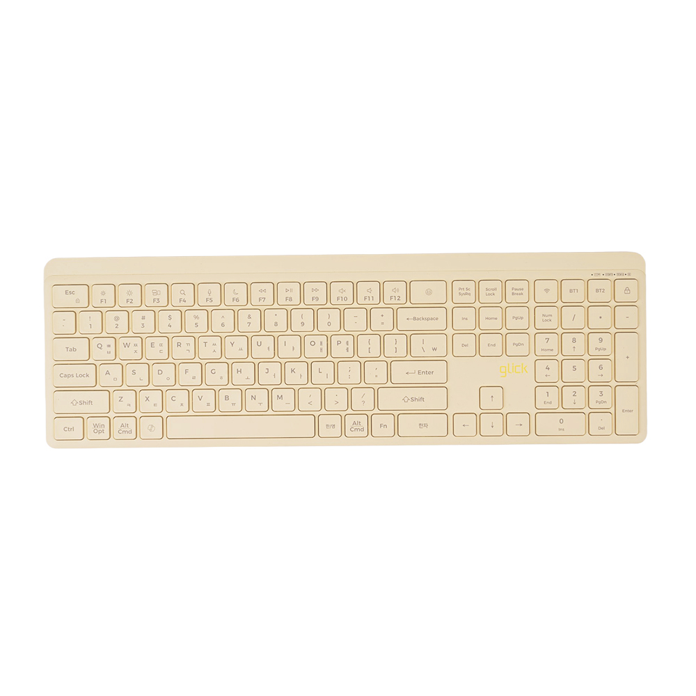 지클릭커 사일런스L WK110B 무선 (바닐라 옐로우)_이미지