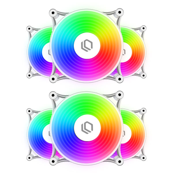 LEADCOOL 120 ARGB (6팩, 화이트)