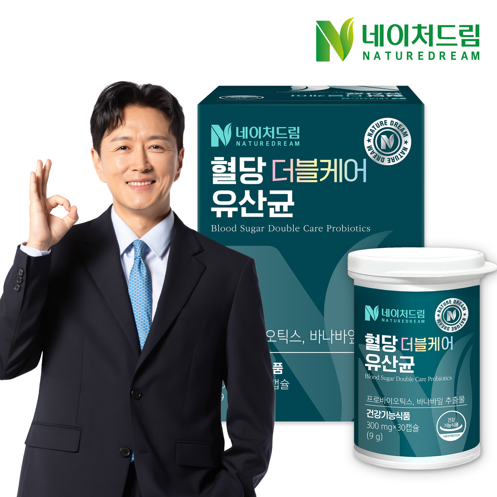 네이처드림 혈당 더블케어 유산균 300mg 30캡슐