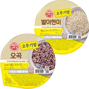 오뚜기 오뚜기밥 오곡 210g 6개 + 발아흑미 210g 6개