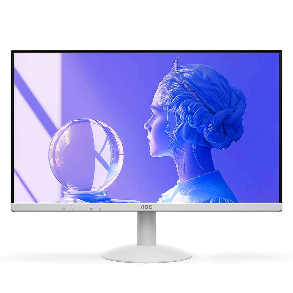 알파스캔 AOC 24B30 화이트 보더리스 IPS 100 시력보호 무결점_이미지