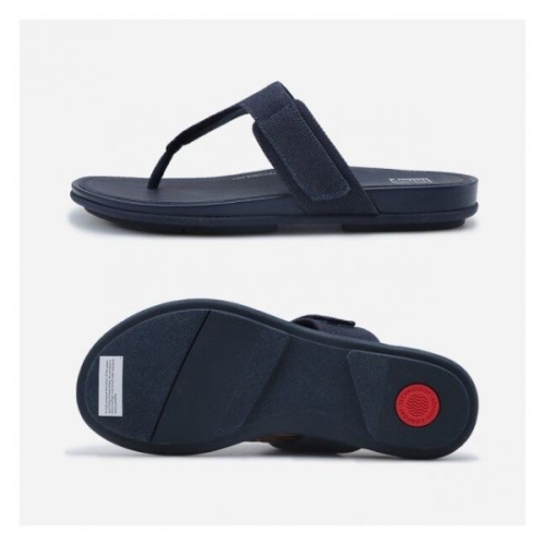 핏플랍 국내판 그라시에 루버 버클 가죽샌들 FY1 미드나잇네이비 127632_이미지