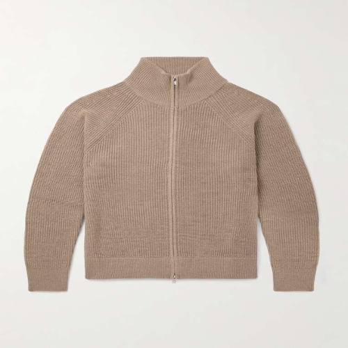 이자벨마랑 BENETT 리브드 메리노 울 집업 스웨터 23ACA0044HA-A1L79H B0081768552