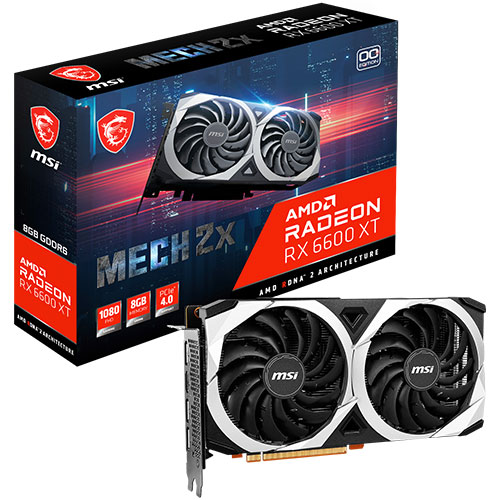 MSI �󵥿� RX 6600 XT ��ũ 2X OC D6 8GB