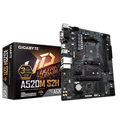 GIGABYTE A520M S2H 듀러블에디션 제이씨현이미지입니다. 누르면 해당 게시물로 새창이동합니다.